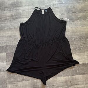 Old Navy Black Halter Neck Sleeveless Romper